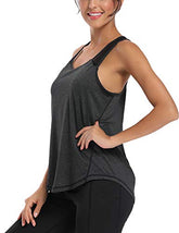 Aeuui Womens Workout Tops for Women Racerback Mesh Yoga Shirts Athletic Running Tank Tops Sleeveless Gym Clothes Rose Red